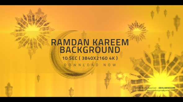 Ramadan Kareem 4K Background