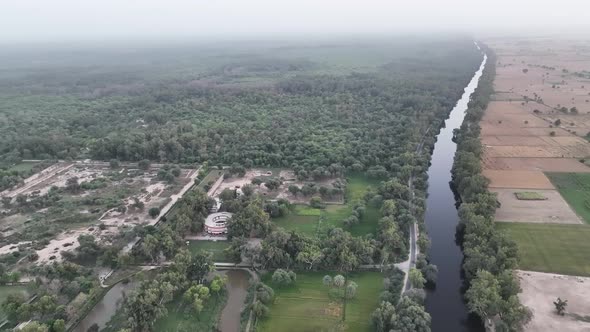 Pakistan's Lal Suhanra National Park in 4K aerial footage.