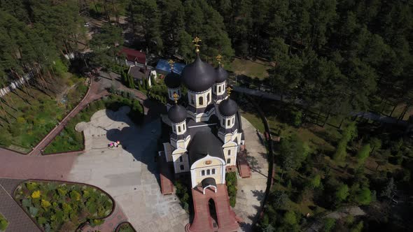 Drone View Zhytomyr St. Anastasievsky Monastery