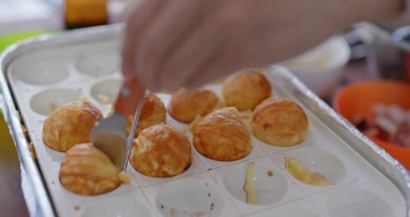 Homemade takoyaki at home