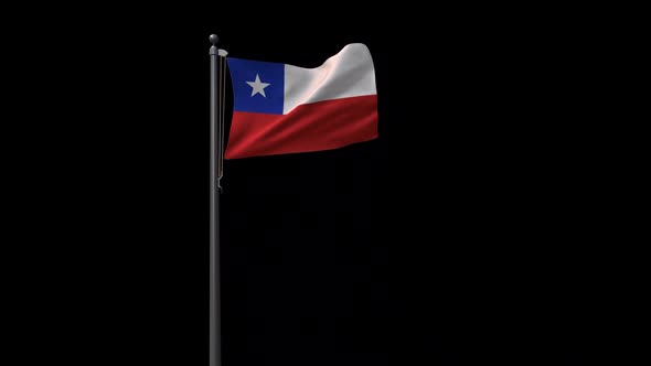 Chile Flag With Alpha 2K