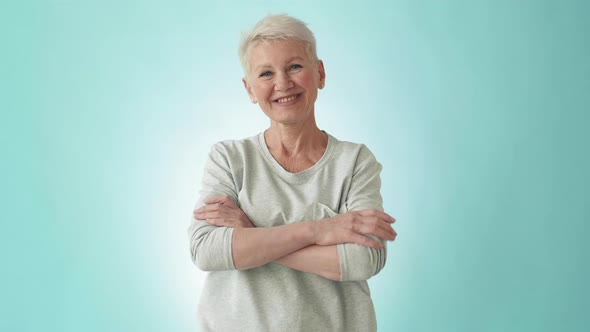 Portrait of Attractive Aged Woman