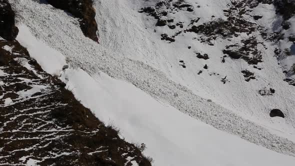 Himalayan Snow Avalanche The Dangerous Face of Nature