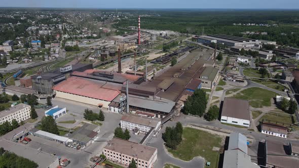 Industrial Facilities on Street of City in Daytime