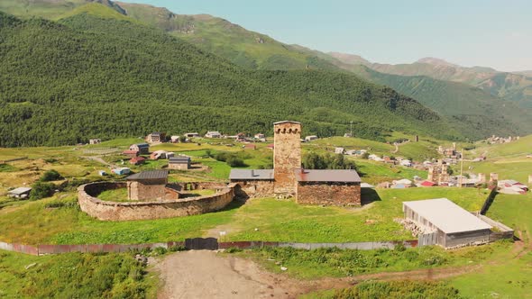 Lamaria Monastery In Ushguli, Georgia