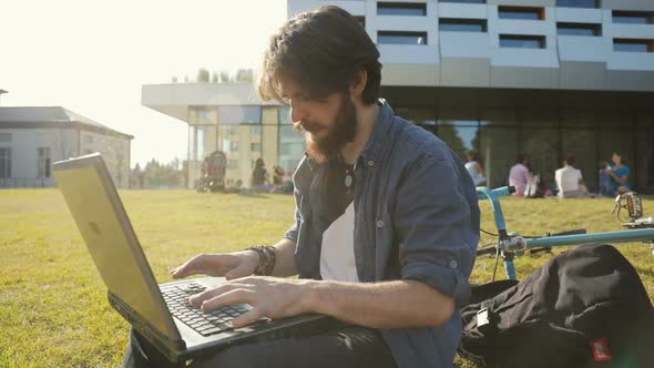 Student Prepares for Classes