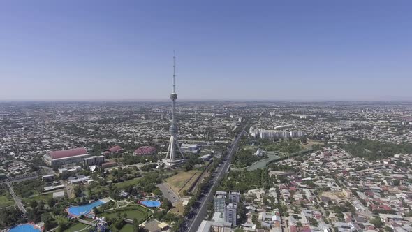 panarama of Tashkent TV tower