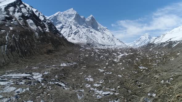 Origin of River Ganges Gaumukh Gangotri Glacier India