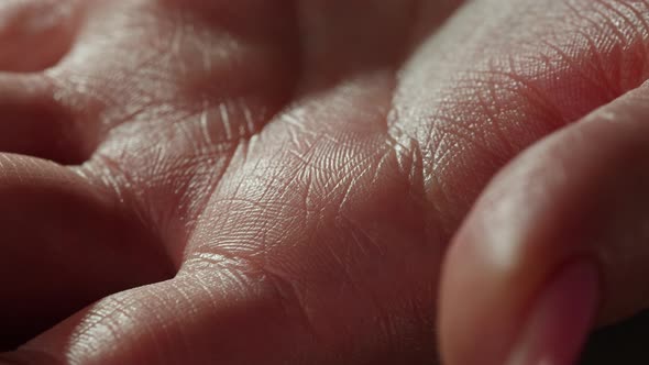 Hand Skin Texture Closeup