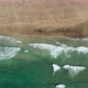 Top down view on the tropical sand Beach with Splashing Sea Waves,Norway - VideoHive Item for Sale