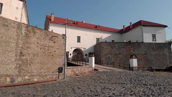 Courtyard of Historic Castle Palanok