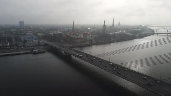 Riga city panorama