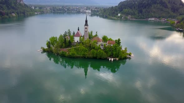 Aerial View of Lake Bled, Slovenia 5