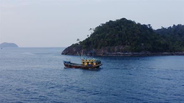 Fishing boat at Tenggol Island