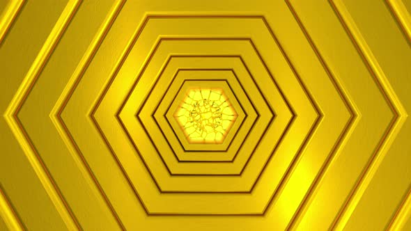 Abstract golden geometric background