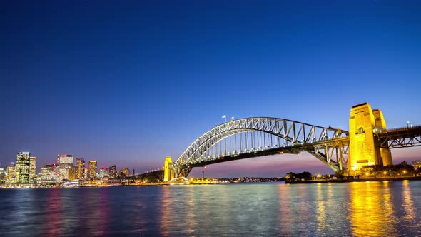 Sydney Harbour Bridge Sunset