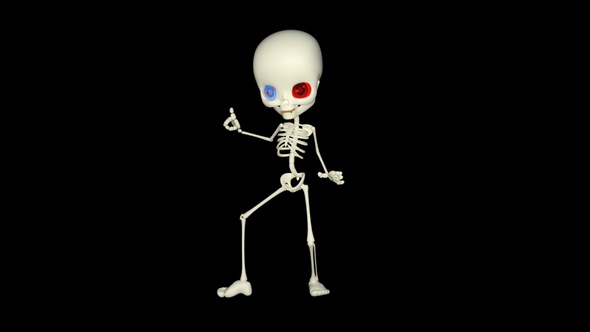 Cartoon Skeleton Dancing alt