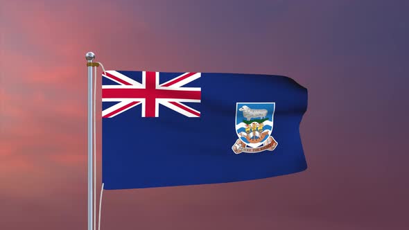 Falkland Islands Flag 4k