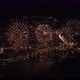 Beautiful Festive Fireworks Against the Dark Sky Late at Night - VideoHive Item for Sale