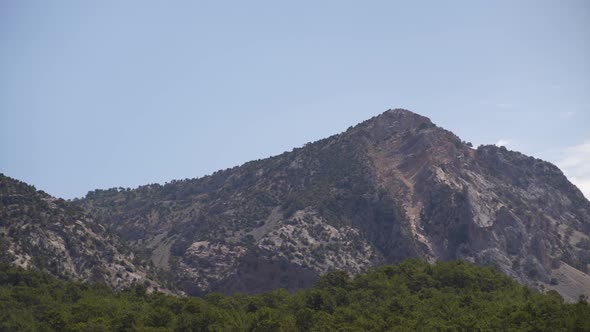 Panorama of Mountain Rocks