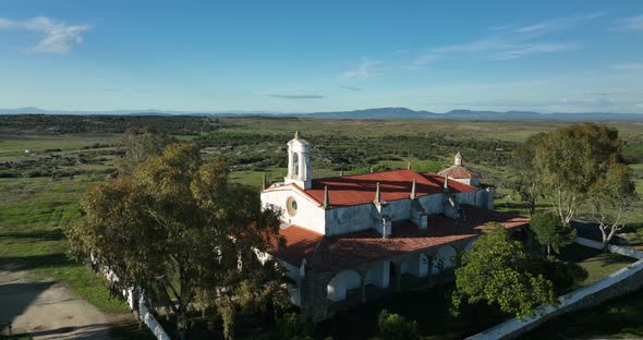 TEMPLAR HERMITAGE OF ALTAGRACIA IN GARROVILLAS DE ALCONETAR CACERES