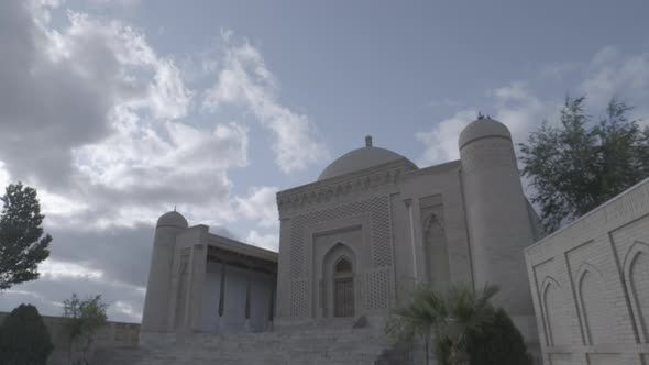 Historic Buildings Bukhara City of Uzbekistan. Time Lapse.