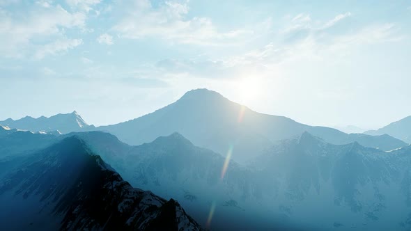 Flying Over A Rocky Landscape