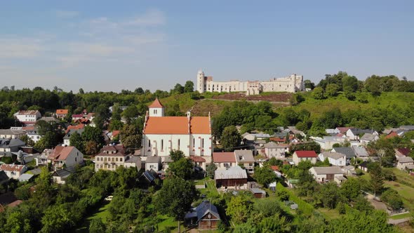 Renaissance castle in the small town of Janowiec