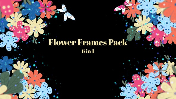 Flower Frames  - 6 In 1