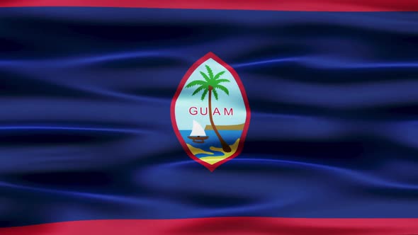 Guam Flag Waving