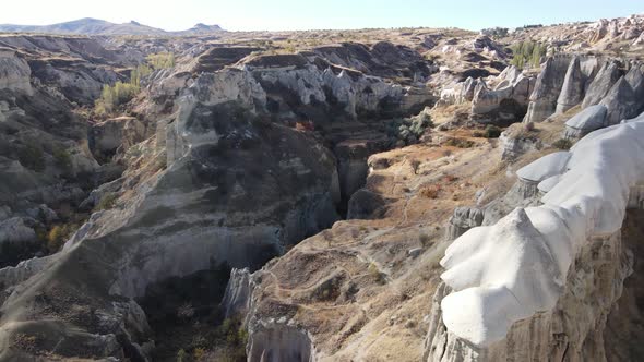 Cappadocia Landscape Aerial View. Turkey. Goreme National Park