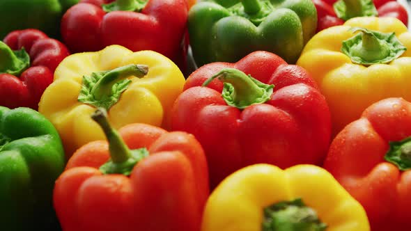 Bunch of Bright Bell Peppers