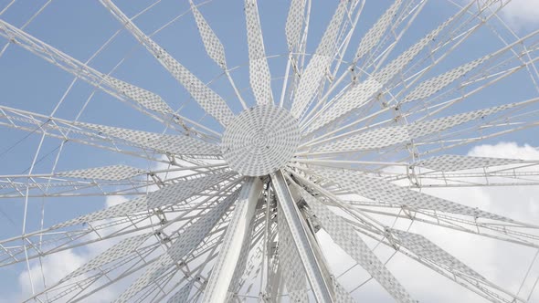 PARIS, FRANCE - AUGUST 2016 - Famous  French Big Wheel on Place de la Concorde also known as The Rou