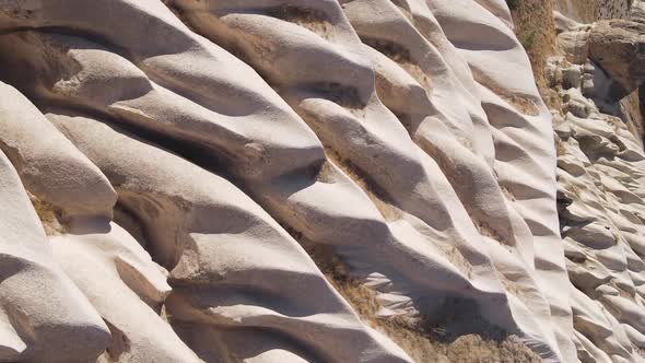 Vertical Video Cappadocia Landscape Aerial View