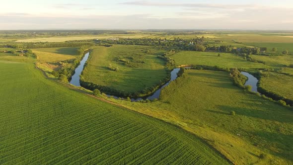 Aerial View of Ukraine