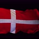 Overlay Flag of Denmark / Dannebrog Billowing - VideoHive Item for Sale