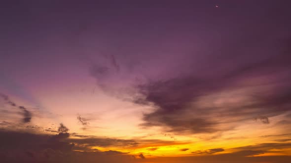 Time Lapse sky and Clouds flowing Amazing colorful clouds over sea Timelapse video