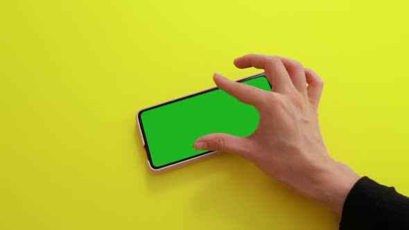 Gestures Pack at keyed green screen chroma key phone