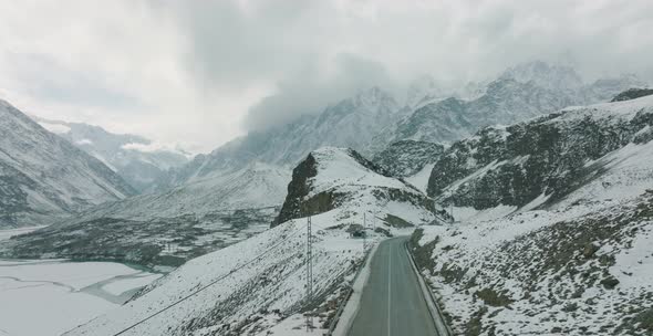 Beautiful landscape at Gulmit village, North Pakistan.