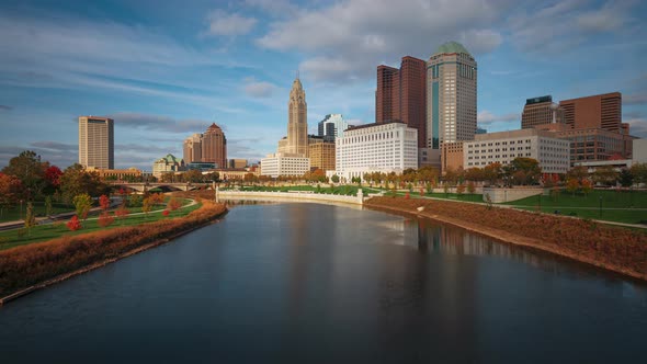 Columbus, Ohio, USA Downtown Skyline