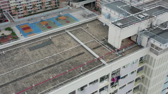Top view of Hong Kong residential district, choi hung estate