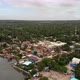 Drone Panorama of a Fishing Village on Gloomy Day - VideoHive Item for Sale