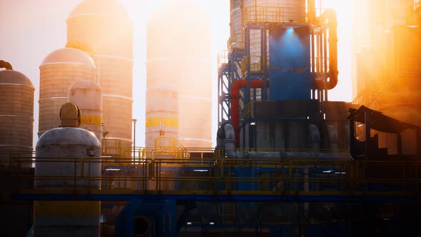 Refinery Factory Oil Storage Tanks alt