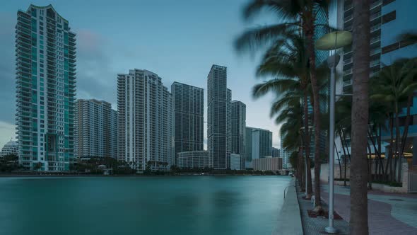 Downtown Miami time lapse