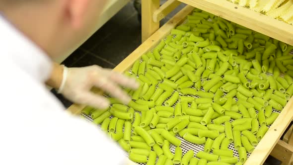 Dried Pasta in Rack - Chef Controls Quality of Pasta