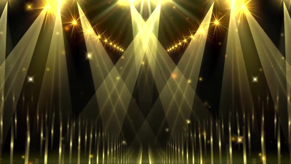 Gold Spotlights Background