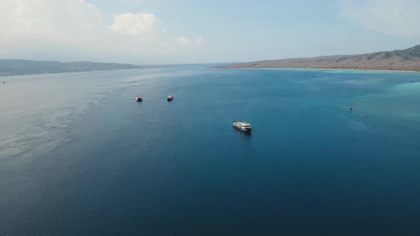 Ferry Boat, in the Sea Gilimanuk. Bali,Indonesia.