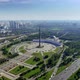 Poklonnaya Hill in Moscow Russia Aerial Drone View - VideoHive Item for Sale