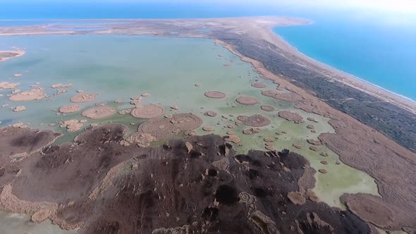 Shoreline Lake and Big Sand Barrier