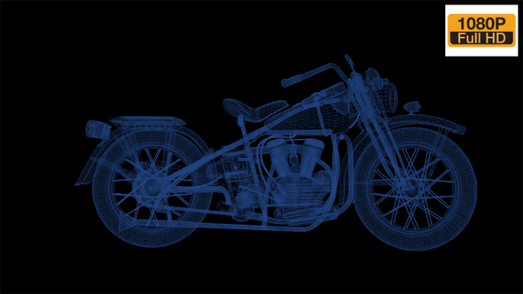 Motorcycle  Wireframe